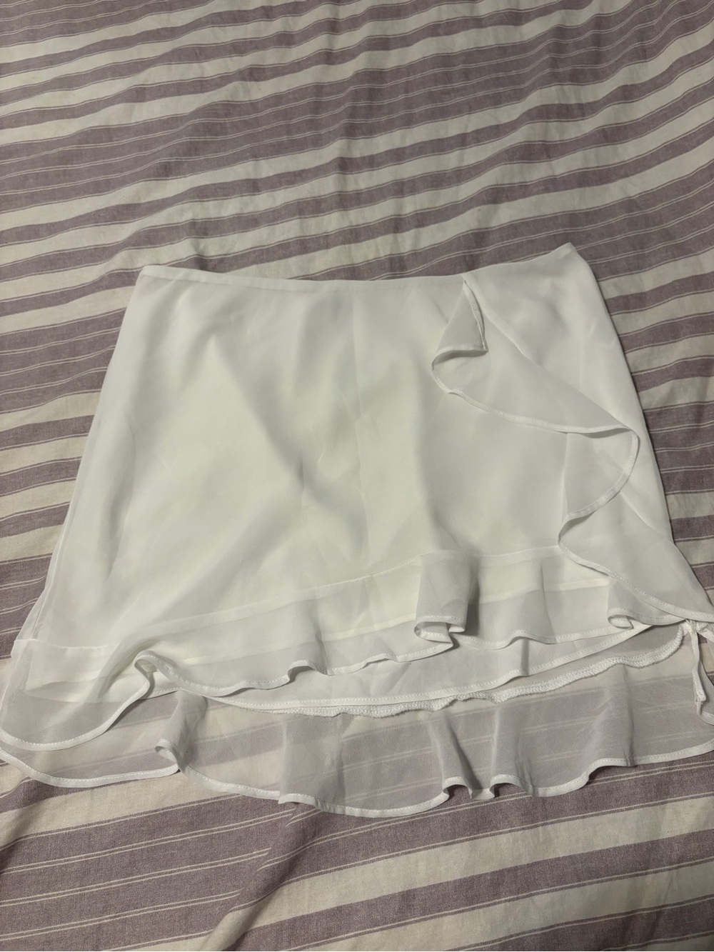 wild fable White Ruffle Mini Skirt